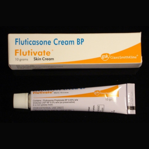 Fluticasone skin creams